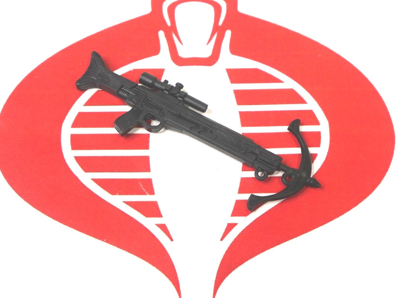 GI Joe Weapon Classified SNAKE EYES Hook Gun 1:12 Original