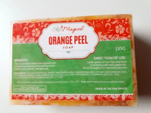 SKIN MAGICAL ORANGE PEEL SOAP FOR WHITENING SKIN WITH PEELING ACTION 135 GRAMS