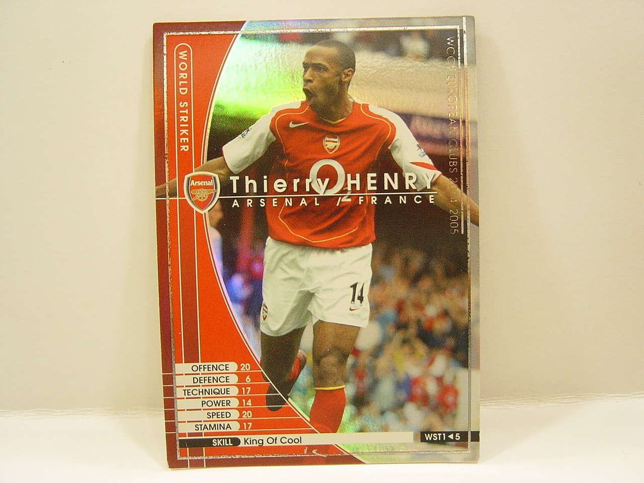 WCCF  2004～2005 Panini WCCF 2004-05 Thierry Henry 1977 France No.14 Arsenal