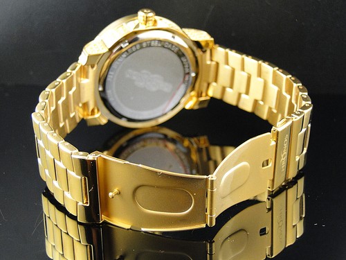 Pre-owned Khronos Mens Canary Iced Bezel  Jojino Joe Rodeo Genuine Diamond Watch