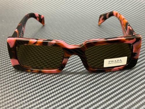 Pre-owned Prada Pr A07s 18n01t Mahogany Dark Brown Women's 52 Mm Sunglasses