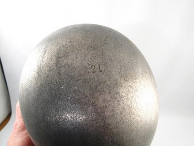 VINTAGE ELECTRIC ALUMINUM MILLINERY HAT MOLD FORM BLOCK STRETCHER SIZE 21 & 22