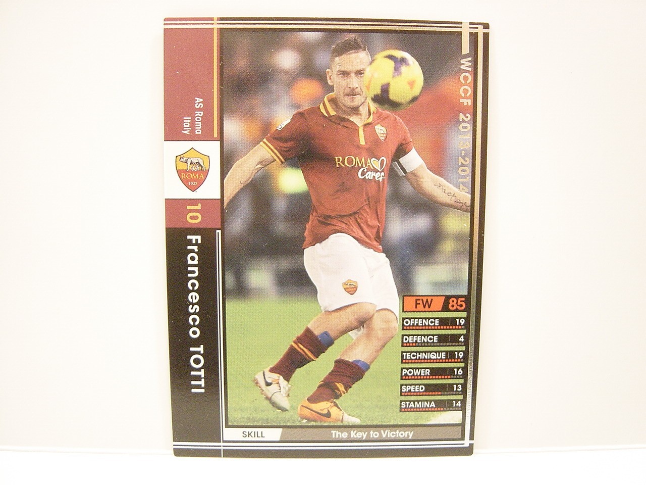 Panini WCCF 2013-14 Francesco Totti 1976 Italy No.10 AS Roma