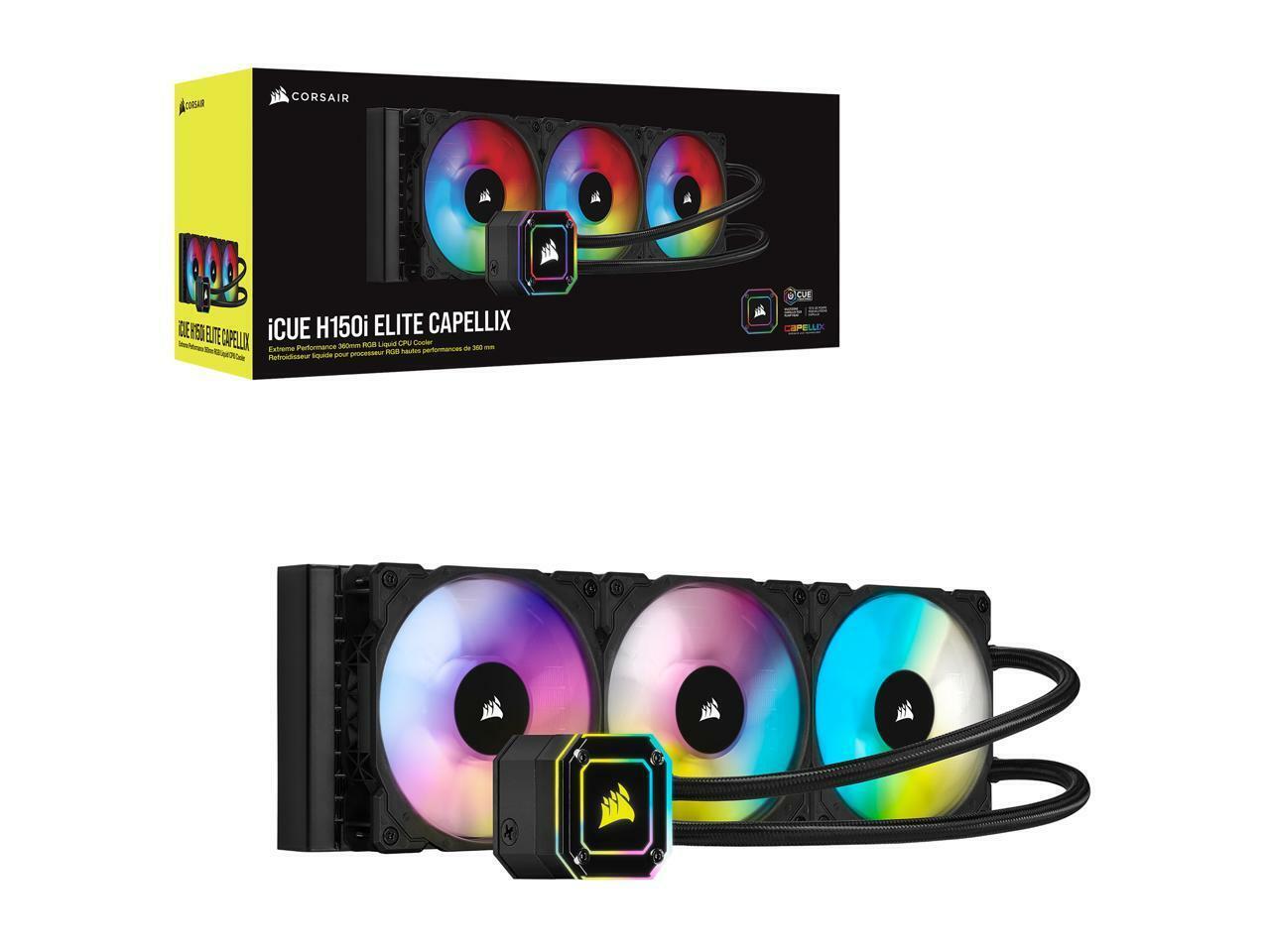 CORSAIR iCUE H150i ELITE CAPELLIX Liquid CPU Cooler - NEXT CORSAIR iCUE H150i ELITE CAPELLIX Liquid CPU Cooler - NEXT