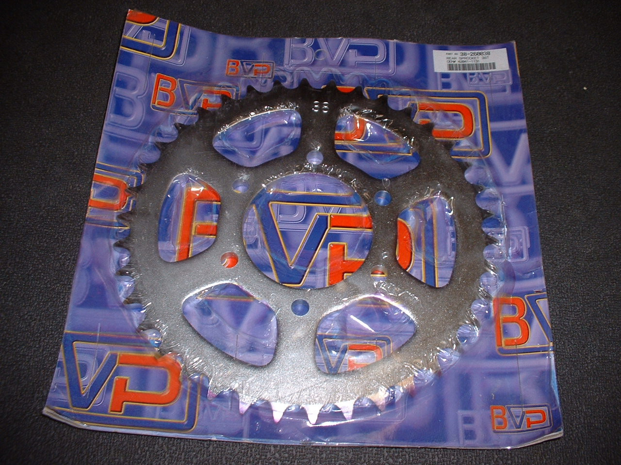 BVP Rear Sprocket, 38 Tooth, 630 Pitch, Fits 1983-1989