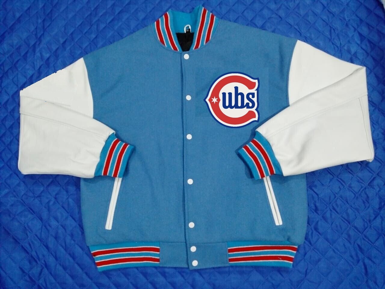 MLB CICAGO Cubs フルジップジャケット古着 MLB Chicago Cubs City Connect varsity jacket all sizes | eBay