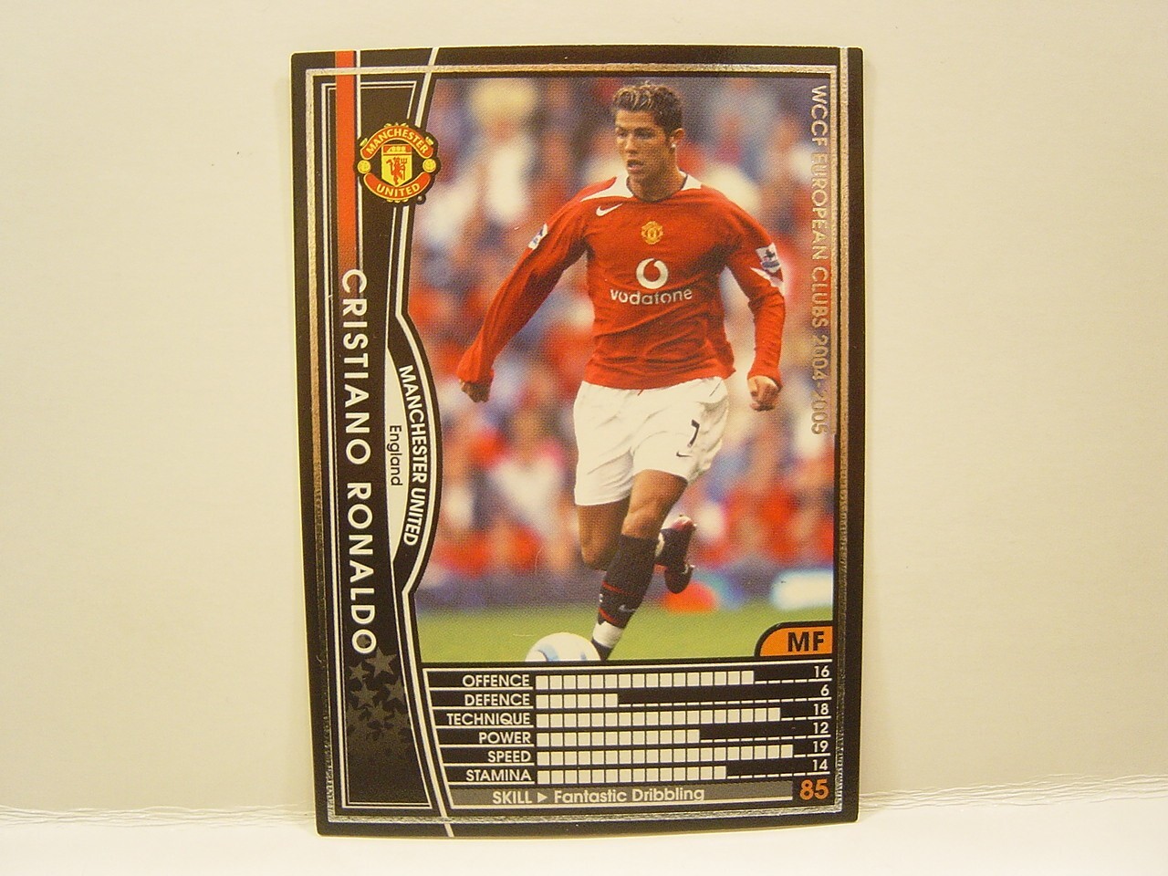 ロナウド ルーキーカード マンチェスター 1/500 ronaldo rc