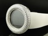 Pre-owned Techno Mens  Com Kc Joe Rodeo Simulated White On White Diamond Watch 18 Ct In Light Gray