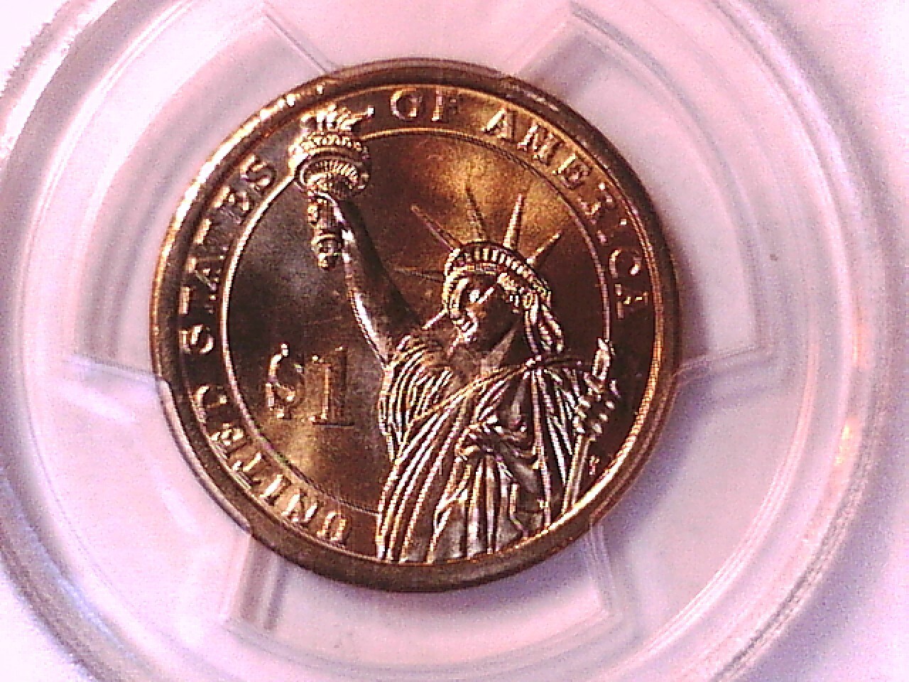 PCGS PR69DCAM 2007  ジョージ・ワシントン 1ドル 2007 D George Washington Dollar PCGS MS 65 Weak Edge Let