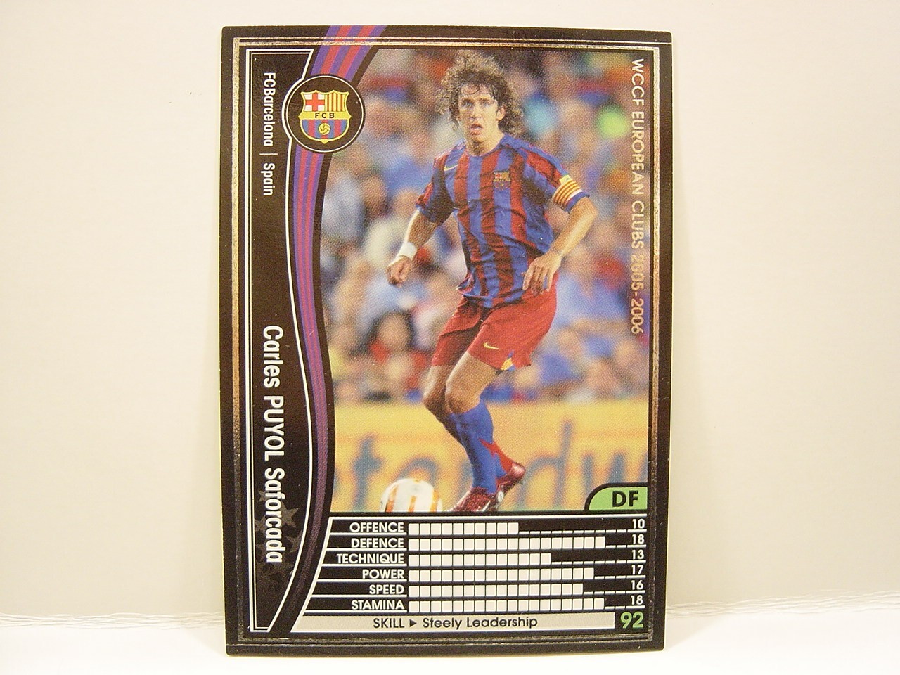 Panini WCCF 2005-06 Carles Puyol Saforcada 1978 Spain No.5