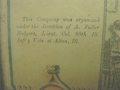 ALTON ILLINOIS CIVIL WAR DOCUMENT: COMPANY 