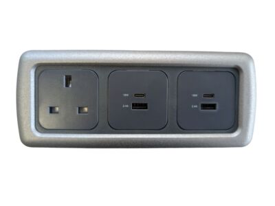 Campervan CBE Triple Frame 240v Socket, & 2 x USB-C with USB - Choice of Colours