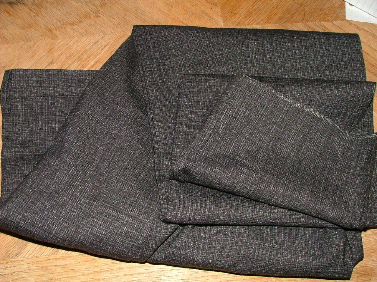 Pre-owned Zanella Wt  Dress Pants Size 35 X 37 Made In Italy Wool Polyester Gray 265