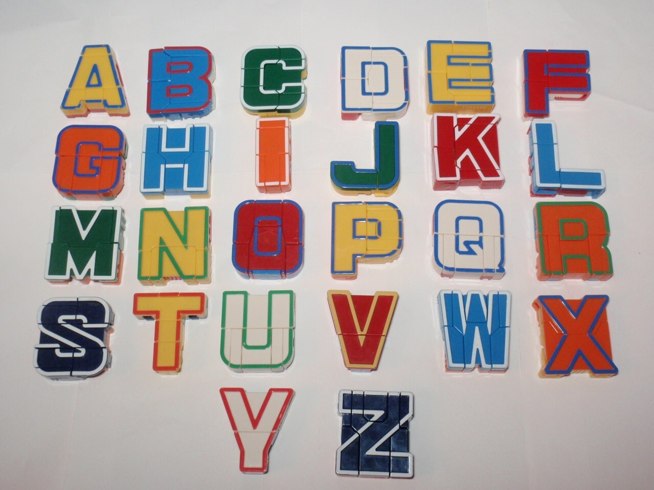 アルファベットロボット アルファボット Alphabet Robot Alpha Bots Transforming Complete Set | eBay