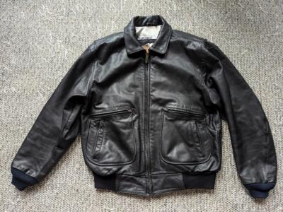 ジャケット・アウター 90s Harley-Davidson A-2 real leather Jkt vintage 1990s leather HARLEY DAVIDSON motorcycle jacket 44