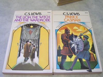 S334 C S Lewis Chronicles of Narnia Complete Lion Witch Wardrobe 7 Book Lot