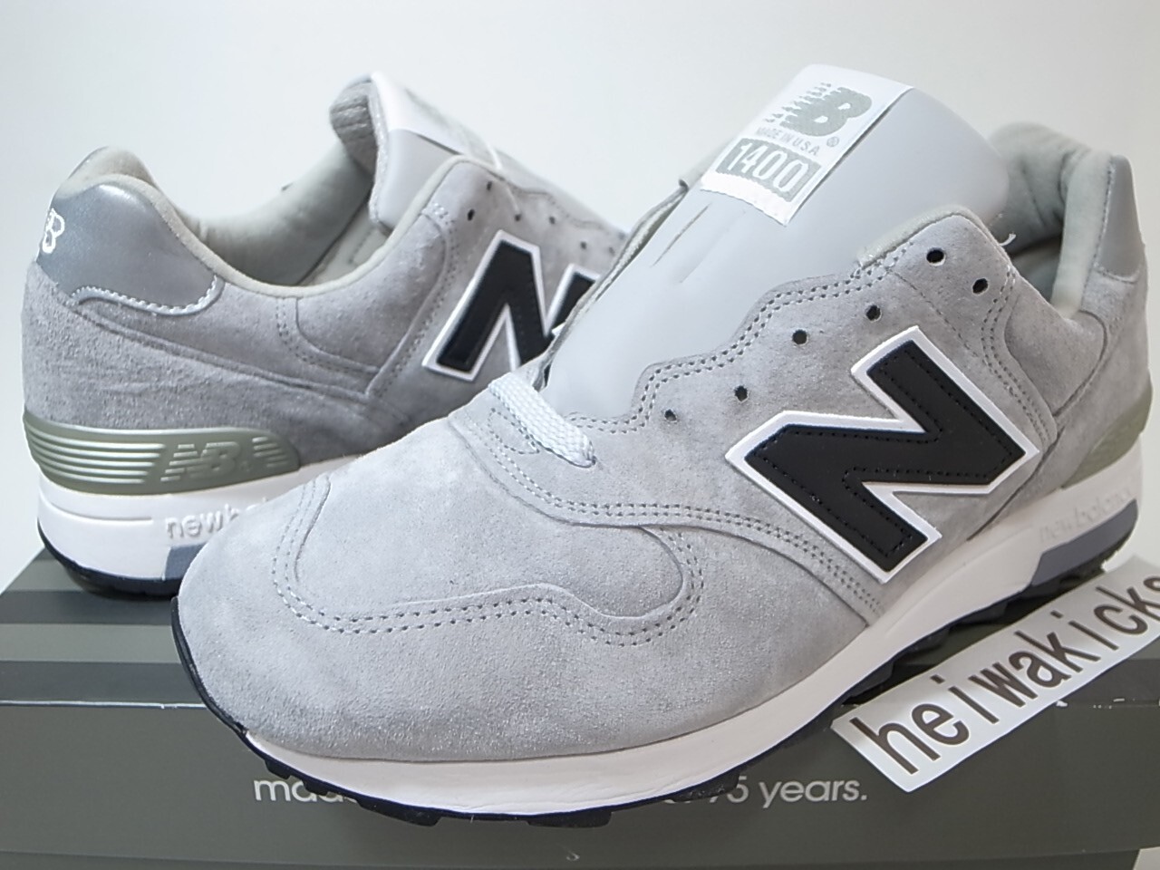 J.CREW x NEW BALANCE M1400G GREY GRAY SUEDE JCREW MADE IN