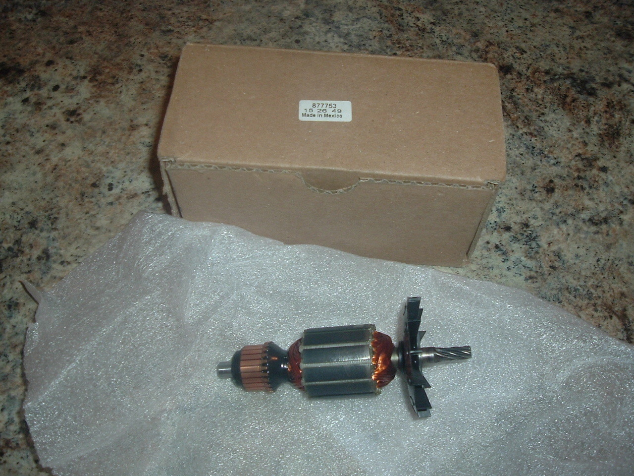 NEW PORTER CABLE ARMATURE 877753    FITS DRYWALL SANDERS PC7800 7334 7335 97355