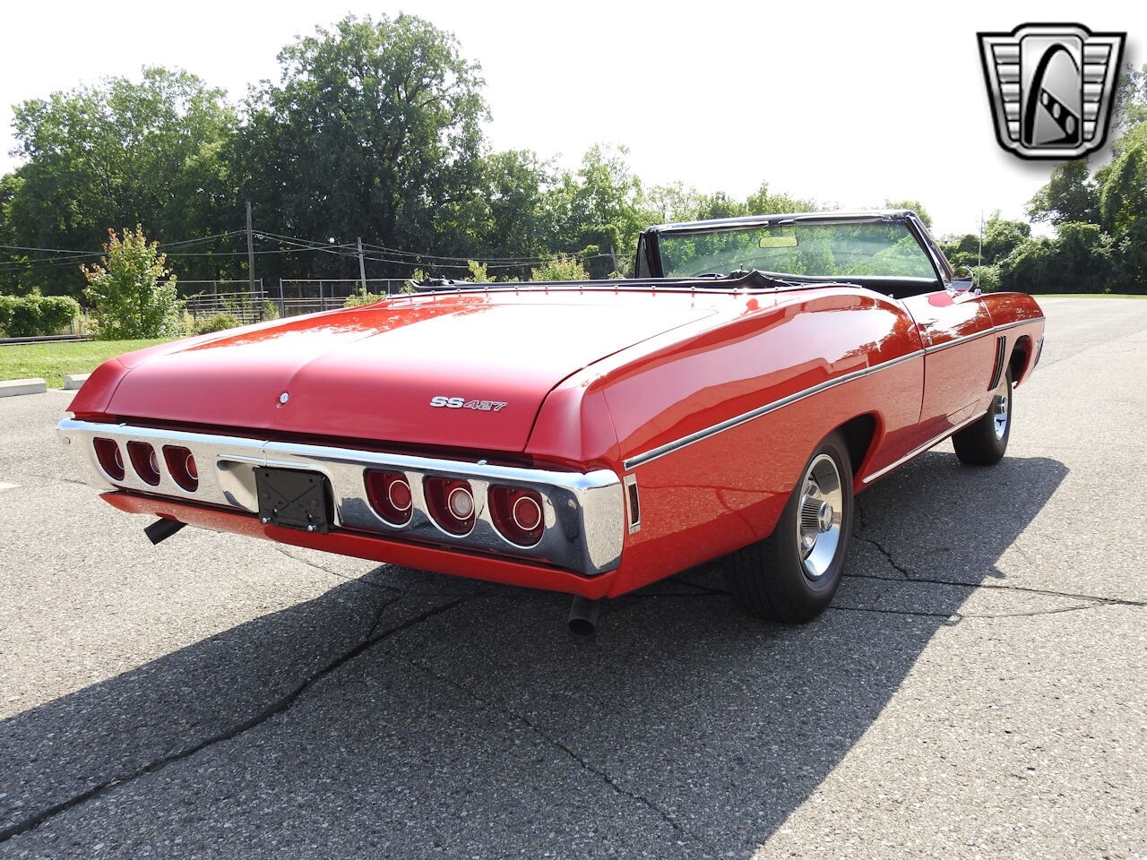 Red 1968 Chevrolet Impala Convertible 427 Cid V8 M-20 4 Speed Manual ...