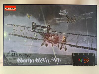 Gotha G.V ab German Bomber Aircraft WWI 1/72 Scale Plastic Model Kit RODEN 020