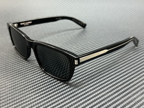 SAINT LAURENT SL 662 001 Black Dark Grey Men's 57 mm Large