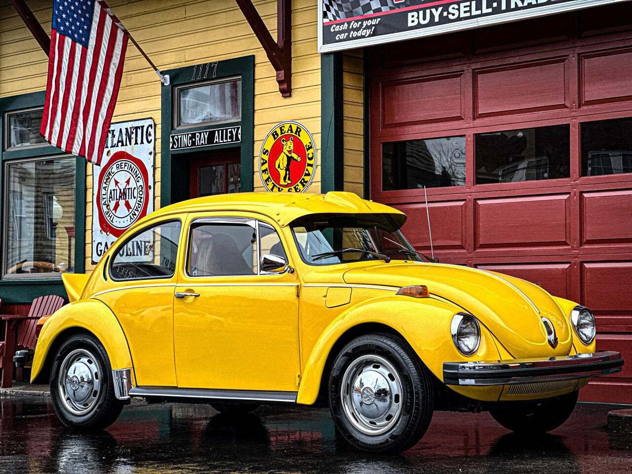 1974 Volkswagen Super Beetle  25962 Miles Yellow Coupe 1600cc Manual