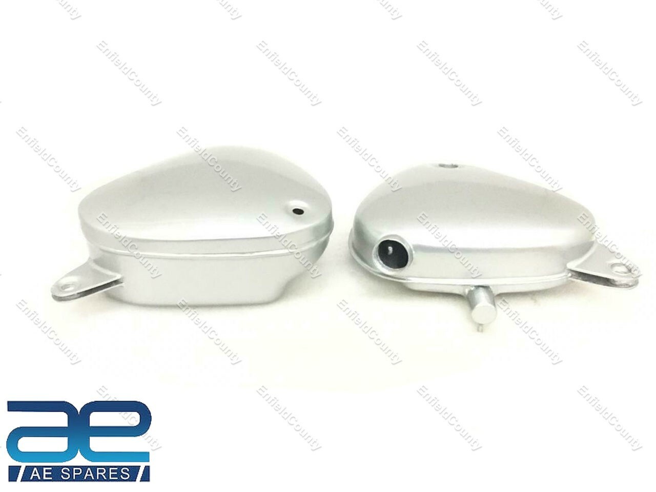 Fits For BSA A7 A10 Motorcycle Silver Toolbox & Oil Tank Pair  
