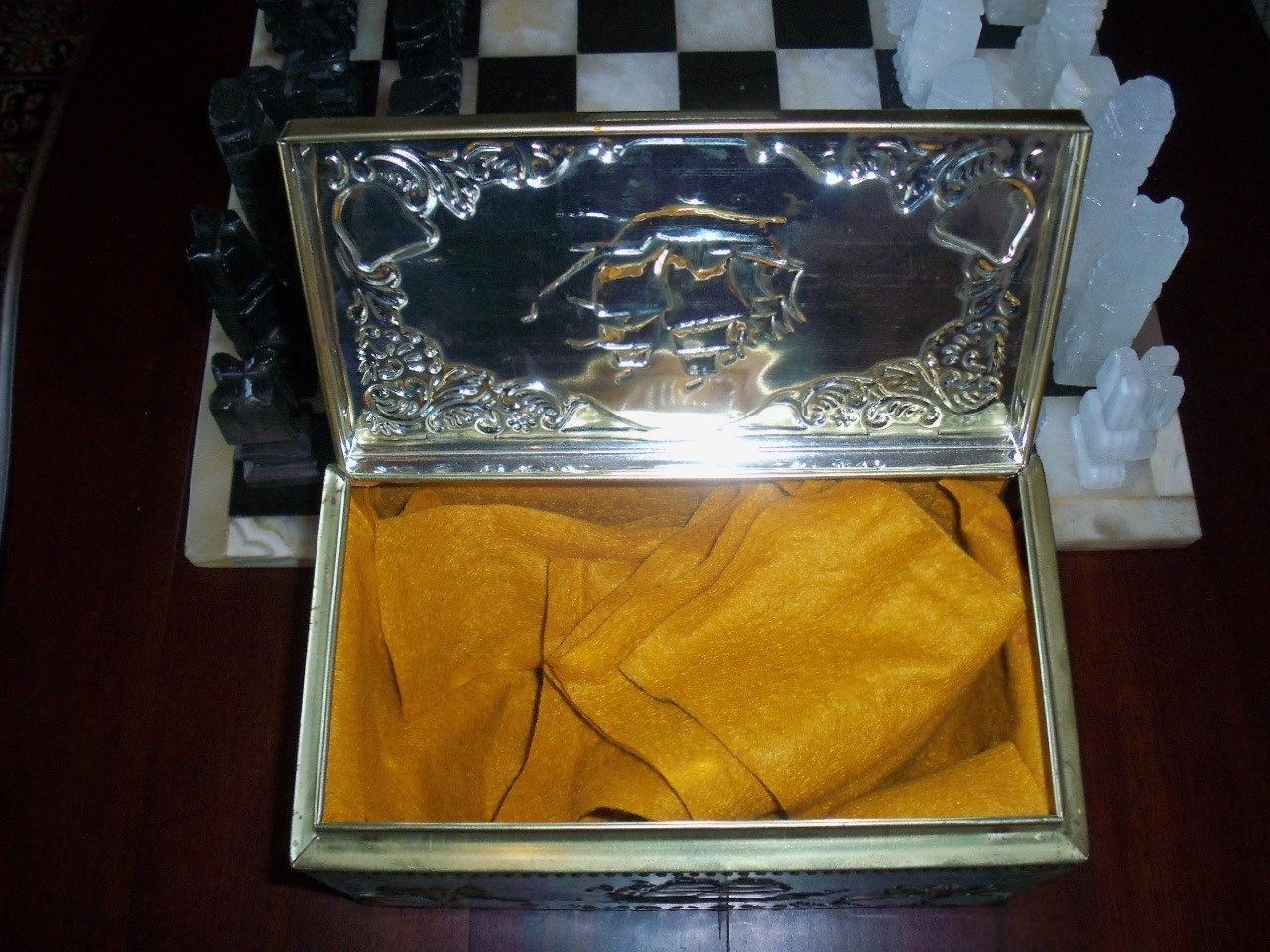 CHESS PIECOL STONE FROM W.GERMANY, BORD IS STONE ALSO