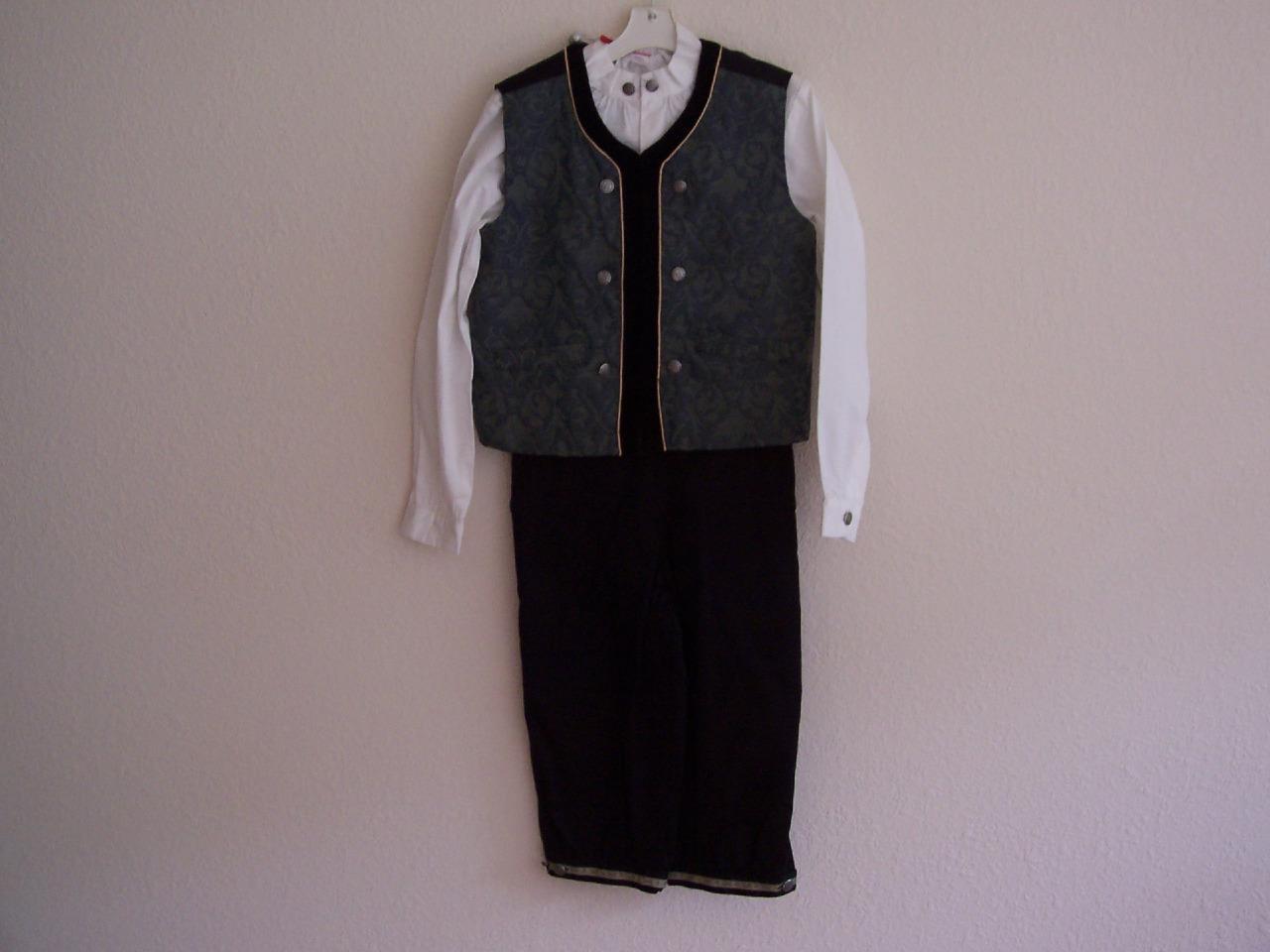 EU140 10 YRS NORWEGIAN DARK BLUE GREEN BOYS BUNAD FESTDRAKT FROM NORWAY