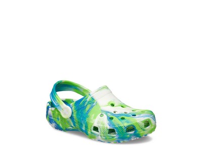 Слипоны для мальчиков Crocs Classic Glow Marbled Clog