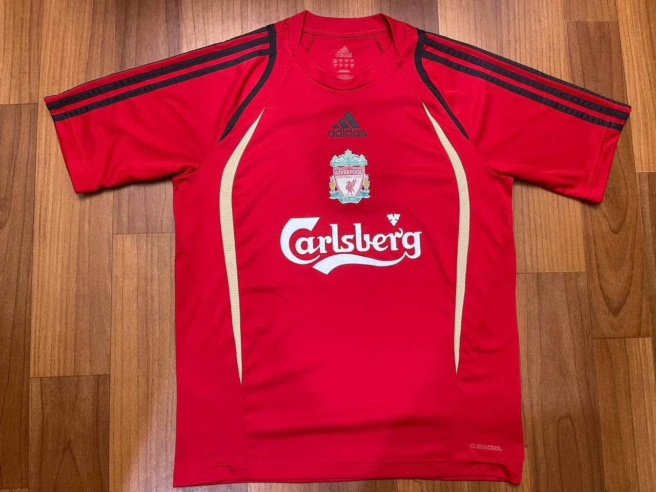 Liverpool 2007/2008 Adidas Carlsberg Red Training Shirt