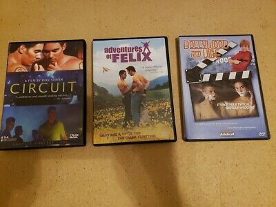 Lot Of 3 Lgbtq Dvds Bollywood and Vine Circuit Adventures Of Felix Gay Interest