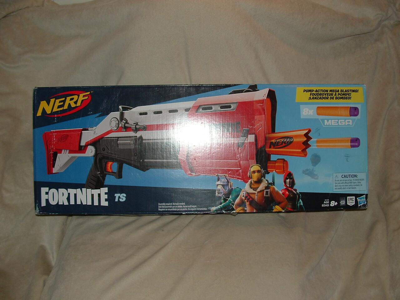 NERF Fortnite Tactical Shotgun TS-1 Mega Pump Blaster NERF Fortnite Tactical Shotgun TS-1 Mega Pump Blaster