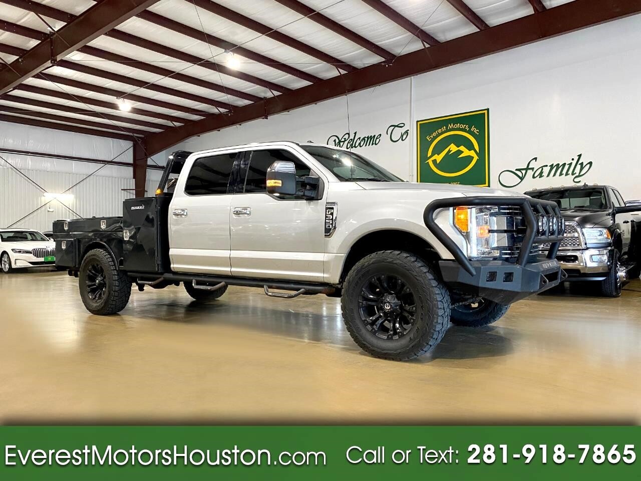 2017 Ford F350 Sd Lariat Crew Cab Srw 4x4 Diesel Flat Bed 1owner Nv 6