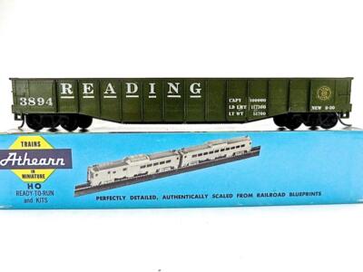 HO Athearn Pro Custom Built & Painted Reading Gondola Upgraded Boxed Low Ship
