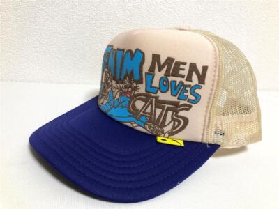 kapital Denim Men Loves Cats CAP 迷彩トラック Kapital DENIM MEN LOVES CATS CAMO Truck Cap Khaki - Made in