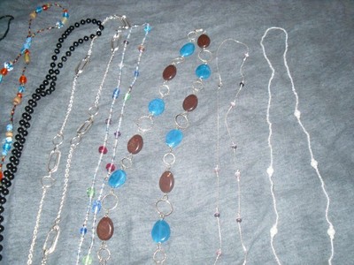 23 Lot Necklace Bracelet Watch Bands Silver Jewelery Gold Boho Red Beads Jewelry