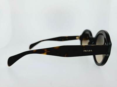 Pre-owned Prada Sunglasses Spr 06qs 2au6s1 51mm Havana Frame Brown Gradient Lenses