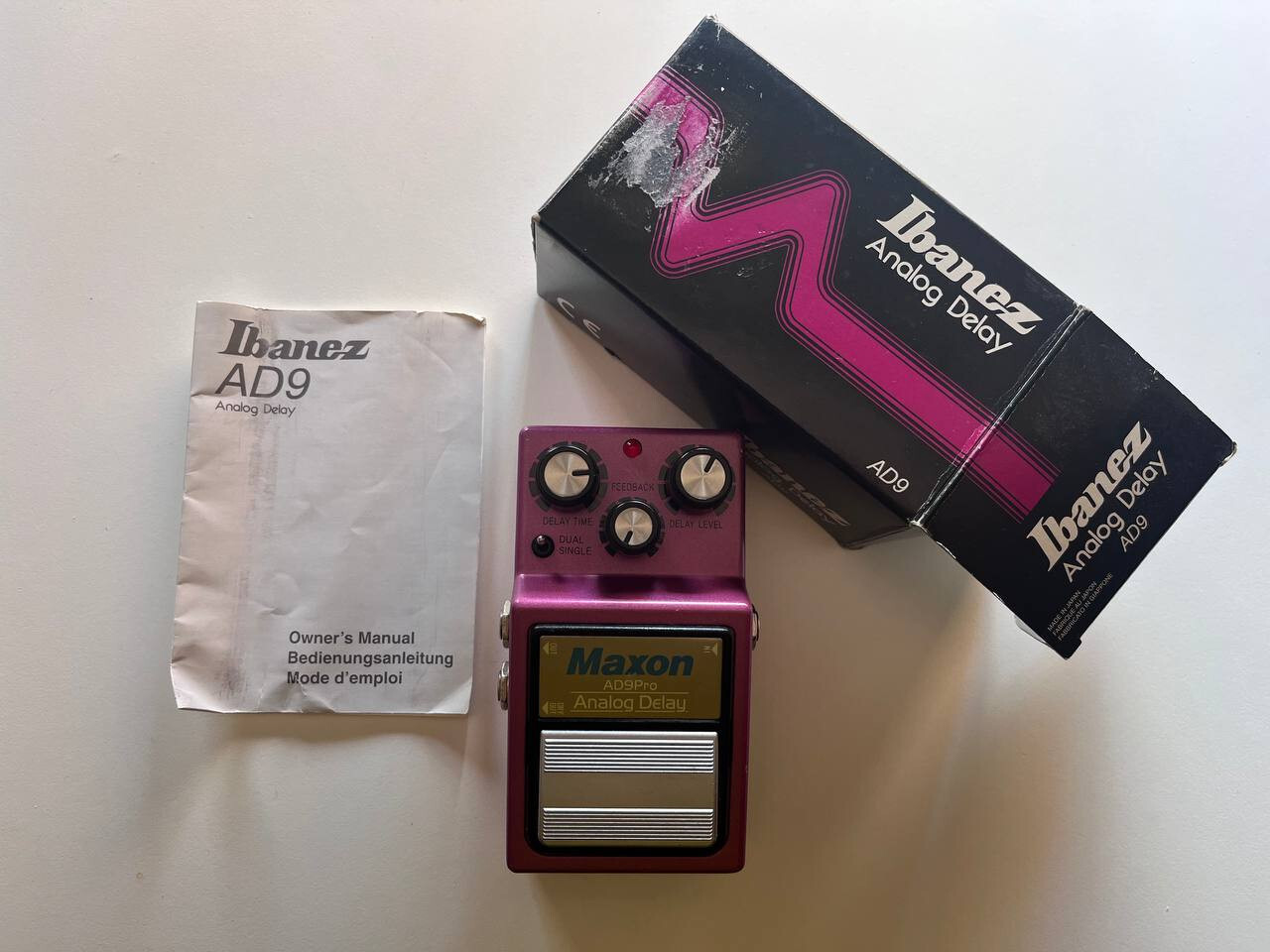 Maxon AD-9 Analog Delay Pro Guitar Effect Pedal Used from Maxon AD-9 Analog Delay Pro Guitar Effect Pedal Used from