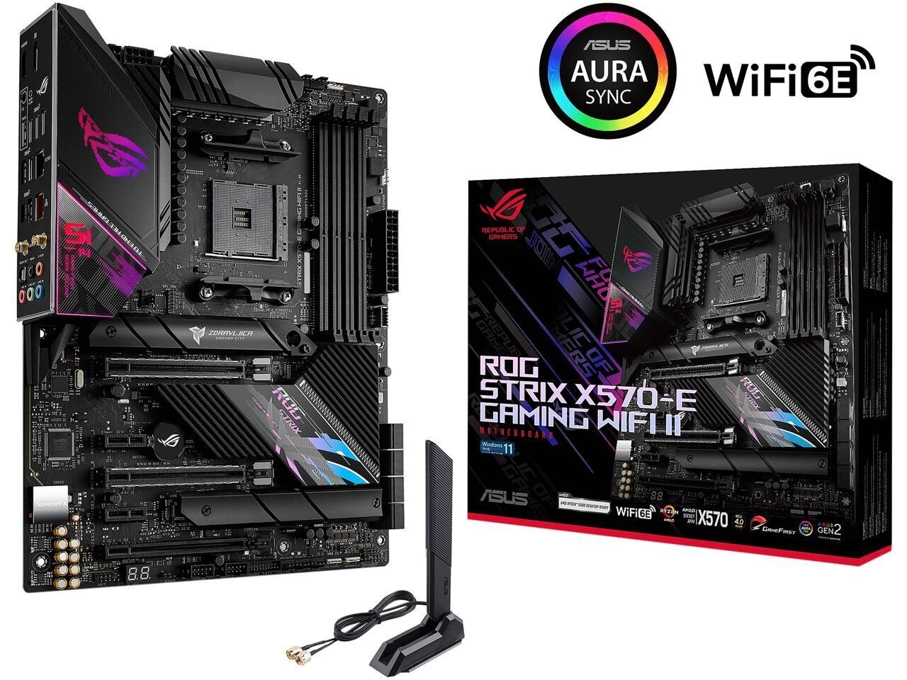 ASUS ROG Strix X570-E Gaming WIFI II AMD AM4 With WiFi 6E