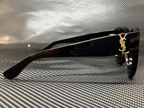 Pre-owned Saint Laurent Sl M3 002 Black Square Round Women's 55 Mm Sunglasses In Gray