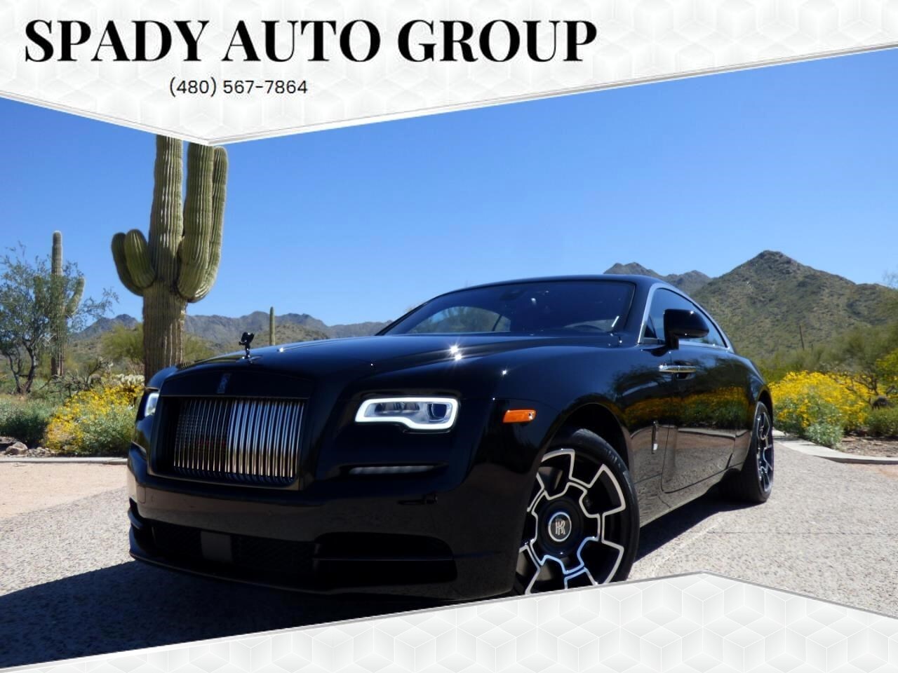 2018 Rolls-Royce Wraith Coupe 3892 Miles Black Coupe 6.6L V12 DOHC 48V