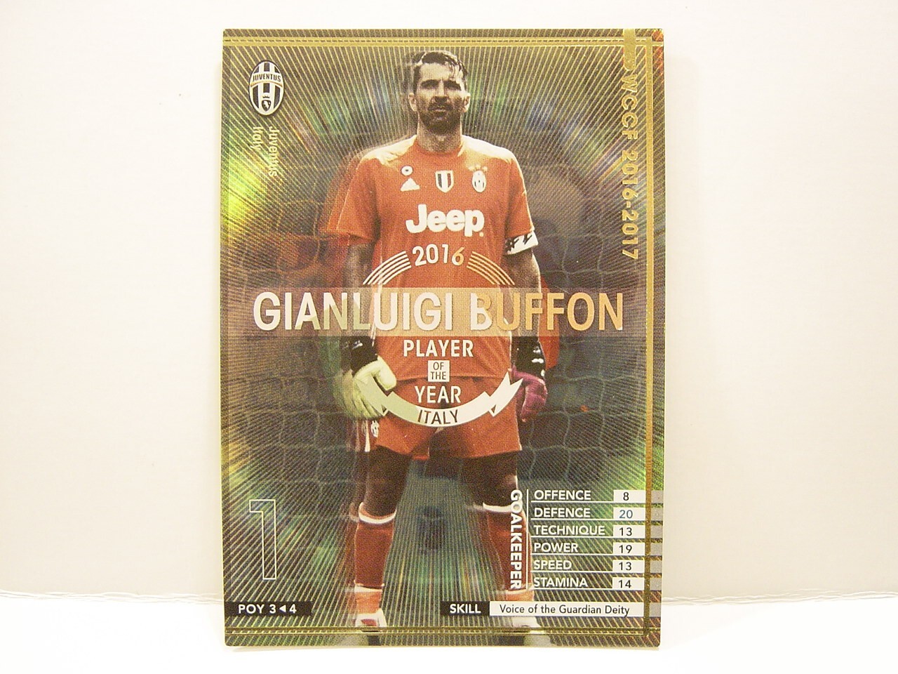 Wccf オグボンナ Panini WCCF 2016-17 POY Gianluigi Buffon 1978 Italy No.1 JUV