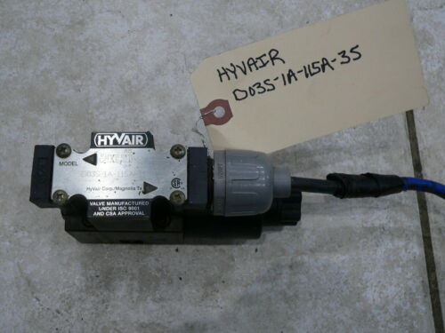HYVAIR D03S-1A-115A-35 DIRECTIONAL SINGLE SOLENOID DIRECTIONAL CONTROL VALVE