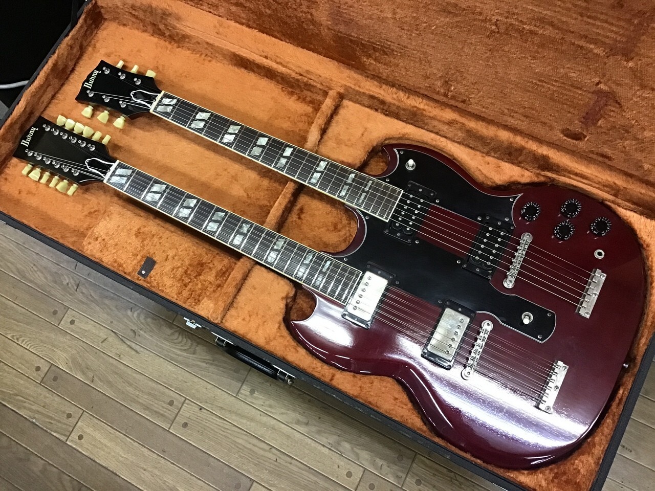 ギター SG Burny Burny SG type Black W/Gig Bag Electric Guitar Used Product