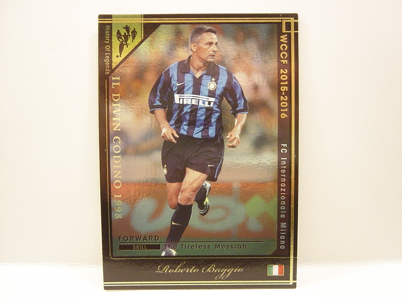 Panini WCCF 2015-16 HOLE Roberto Baggio 1967 Italy No.10 FC