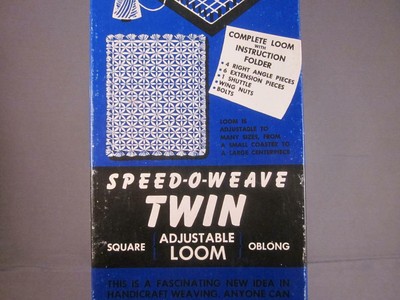LILY Speed-O-Weave Twin Square Oblong Adjustable Loom w/ Instructions