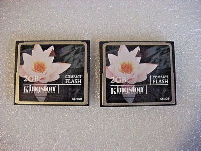 NEW TWO 2GB CompactFlash CF Memory Card FOR CANON CAMERA EOS 20D 30D 40D FREESHI
