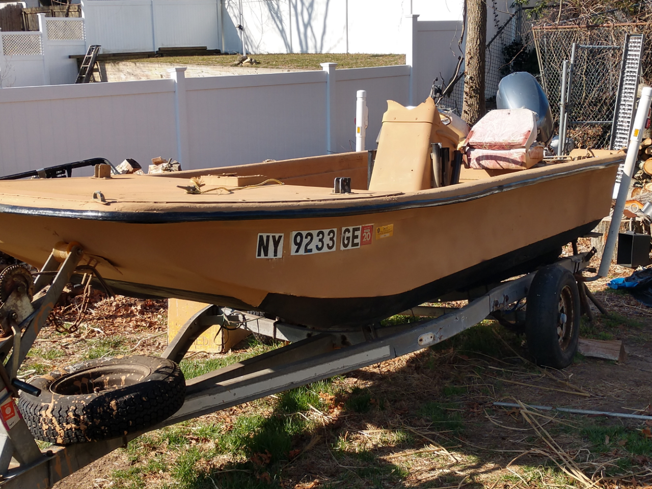 carolina skiff boat 16' DLX WITH 40 HP YAMAHA 4 STROKE, TRAILER