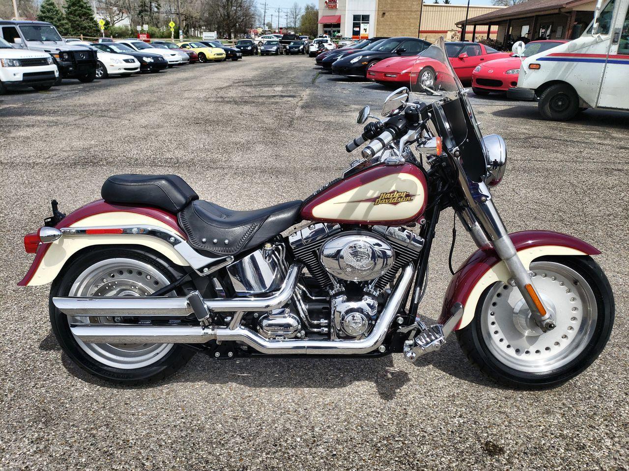 2007 HARLEY-DAVIDSON FLSTFI FAT BOY INJECTED, CUSTOM COLOR RED / WHITE with 3064